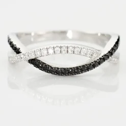 Histoire d'Or Bague Prudentia Argent Blanc Oxyde De Zirconium New