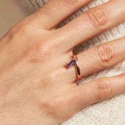 Histoire d'Or Bague Purple Mood Argent Rose Oxyde De Zirconium Online