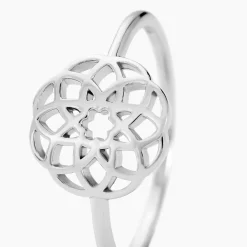 Histoire d'Or Bague Raïne Argent Blanc
