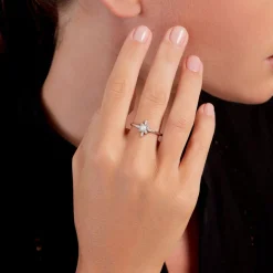 Histoire d'Or Bague Rhoda Argent Blanc Perle De Culture Oxyde De Zirconium