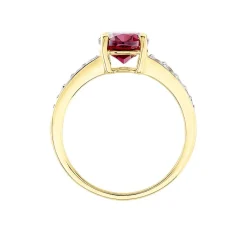 Histoire d'Or Bague Rhodolite Fever Or Jaune Rhodolite Oxyde De Zirconium or jaune rhodolite rouge Best