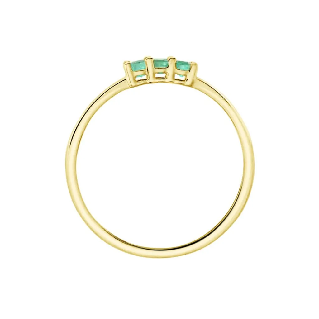 Histoire d'Or Bague Richie Or Jaune Emaraude Hot
