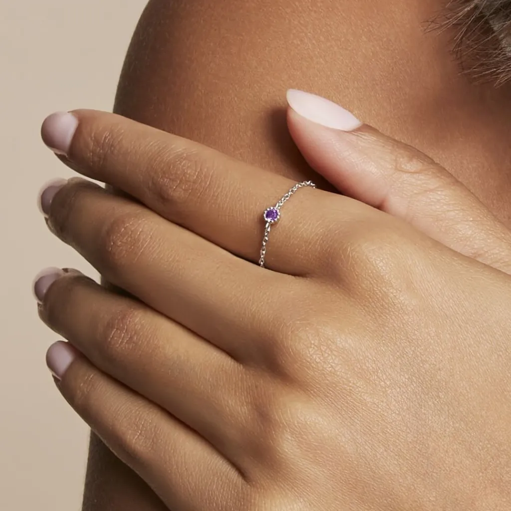 Histoire d'Or Bague Rio Argent Blanc Oxyde De Zirconium argent blanc oxyde violet Sale