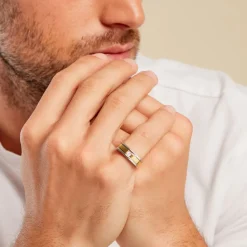 Histoire d'Or Bague Robinson Argent Bicolore Rhodié Diamant Blanc Online