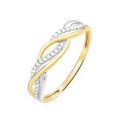Histoire d'Or Bague Romane Or Jaune Diamant Sale