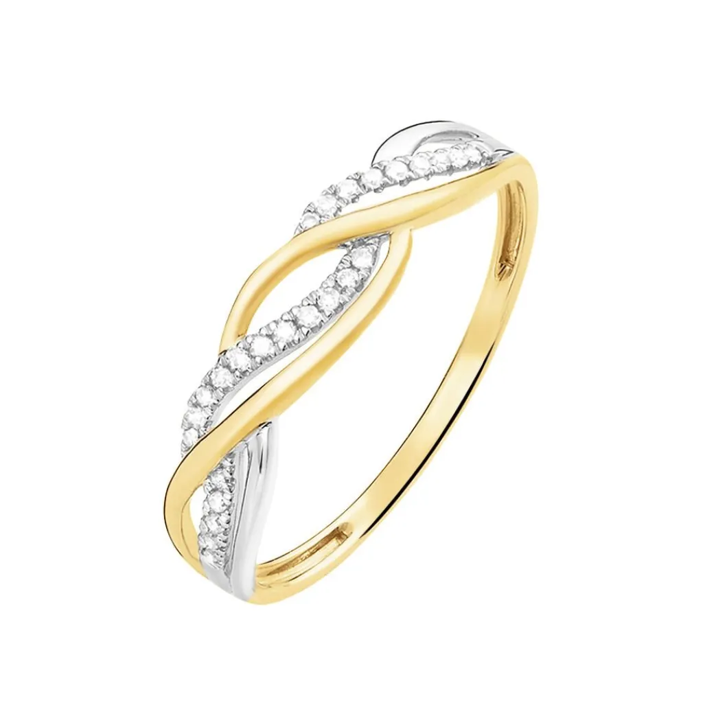 Histoire d'Or Bague Romane Or Jaune Diamant Sale