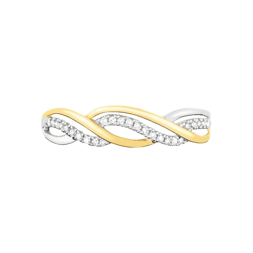 Histoire d'Or Bague Romane Or Jaune Diamant Sale