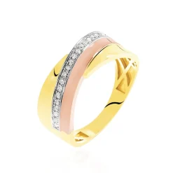 Histoire d'Or Bague Rosabella Or Tricolore Diamant Sale
