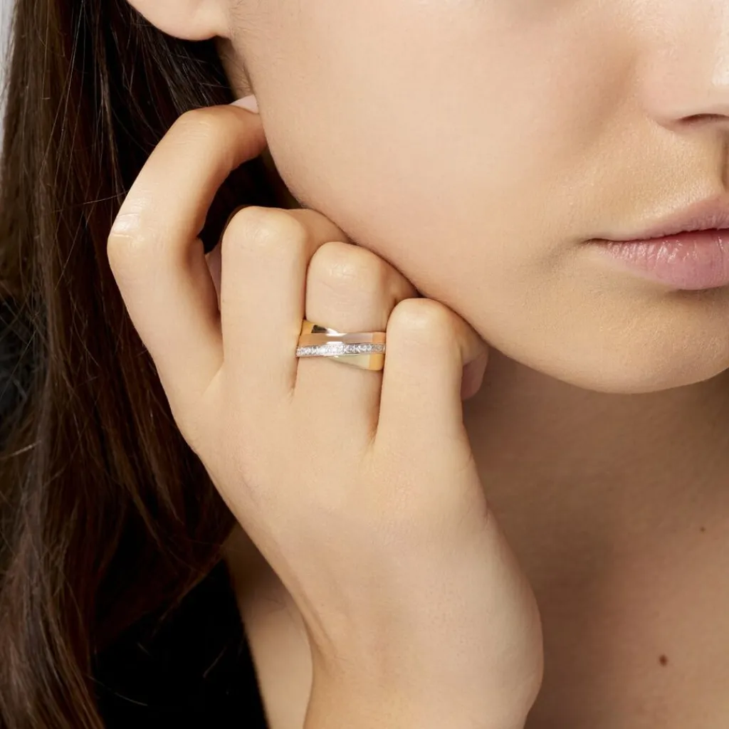 Histoire d'Or Bague Rosabella Or Tricolore Diamant Sale
