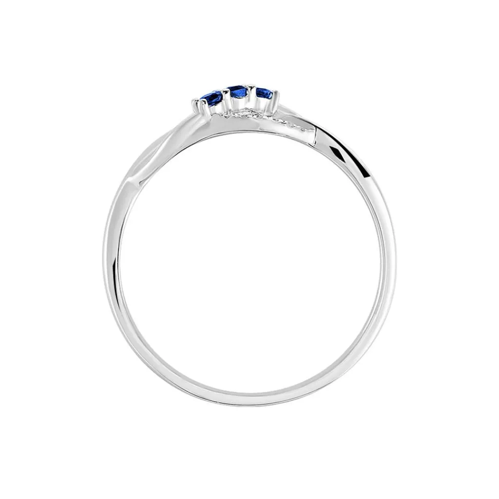 Histoire d'Or Bague Rosalyne Or Blanc Saphir Et Diamant Clearance