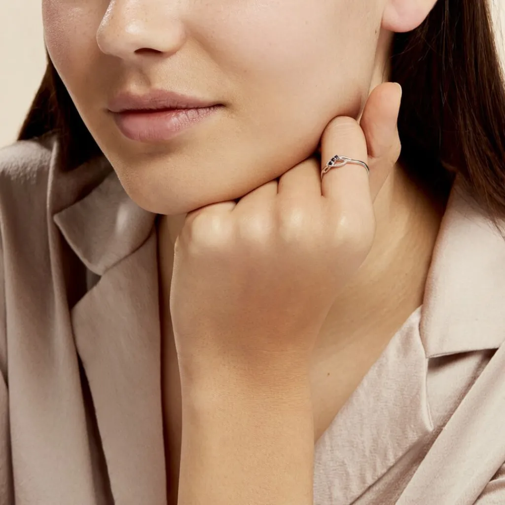 Histoire d'Or Bague Rosalyne Or Blanc Saphir Et Diamant Clearance