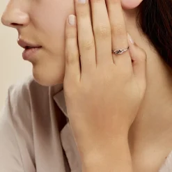 Histoire d'Or Bague Rosalyne Or Blanc Saphir Et Diamant Clearance