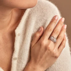 Histoire d'Or Bague Rosée Or Blanc Diamant Sale