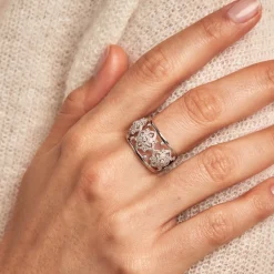 Histoire d'Or Bague Rosée Or Blanc Diamant Sale