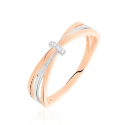 Histoire d'Or Bague Ruthe Or Bicolore Diamant Best