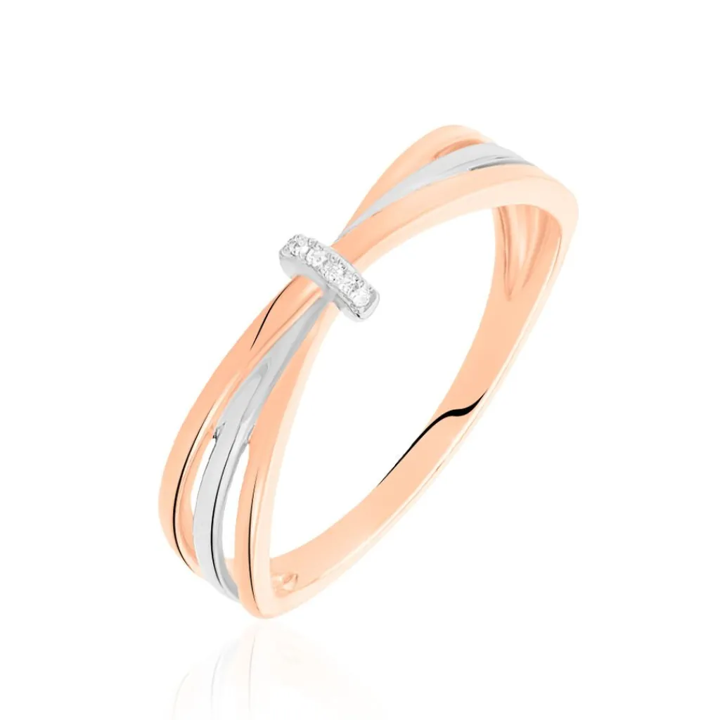 Histoire d'Or Bague Ruthe Or Bicolore Diamant Best