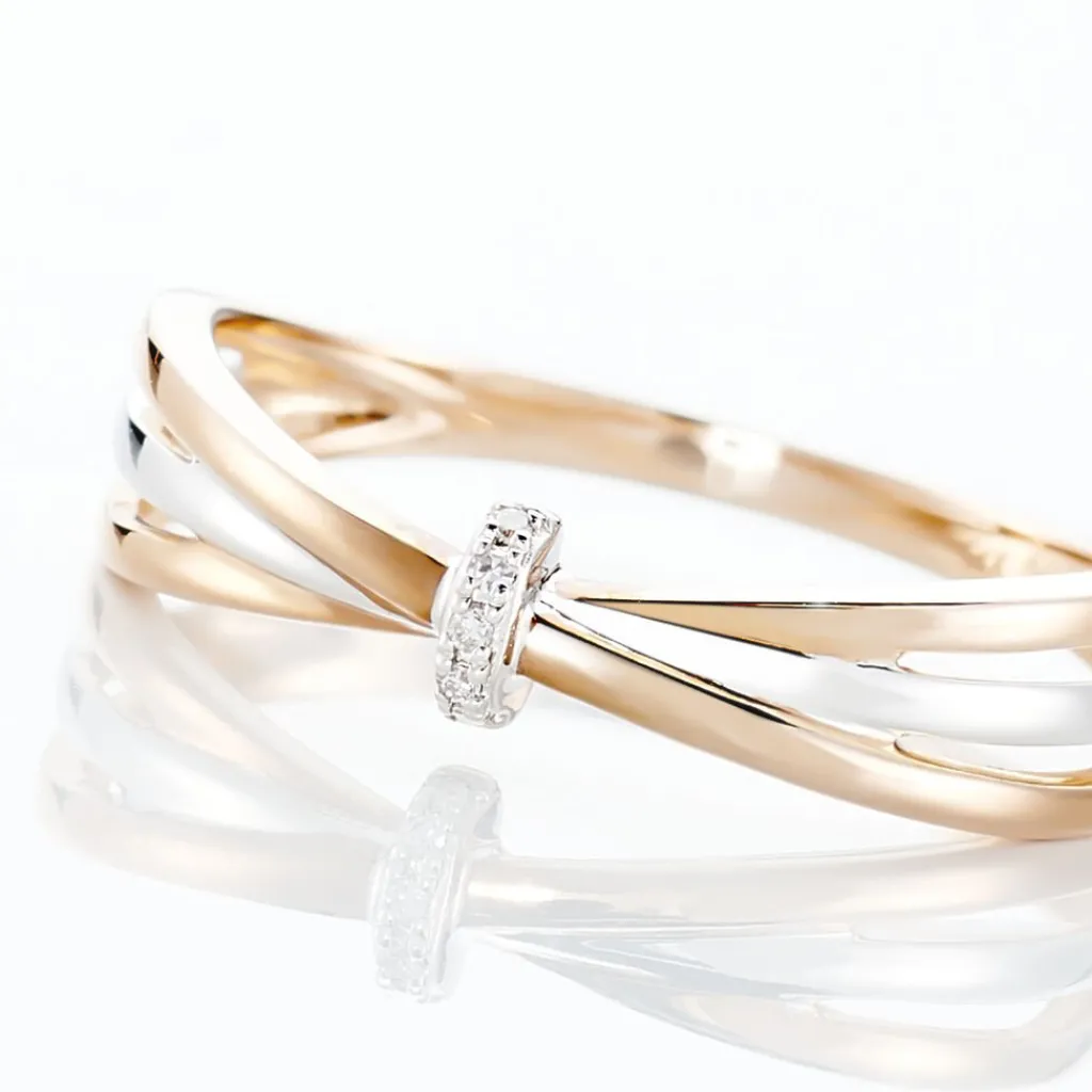 Histoire d'Or Bague Ruthe Or Bicolore Diamant Best