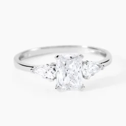 Histoire d'Or Bague Saelle Or Blanc Oxyde De Zirconium Sale