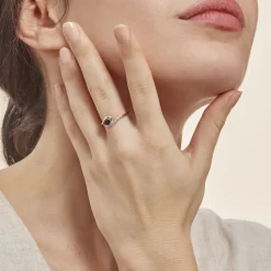 Histoire d'Or Bague Sagesse Or Jaune Saphir Et Diamant Sale