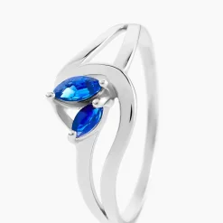 Histoire d'Or Bague Sakina Or Blanc Saphir Online