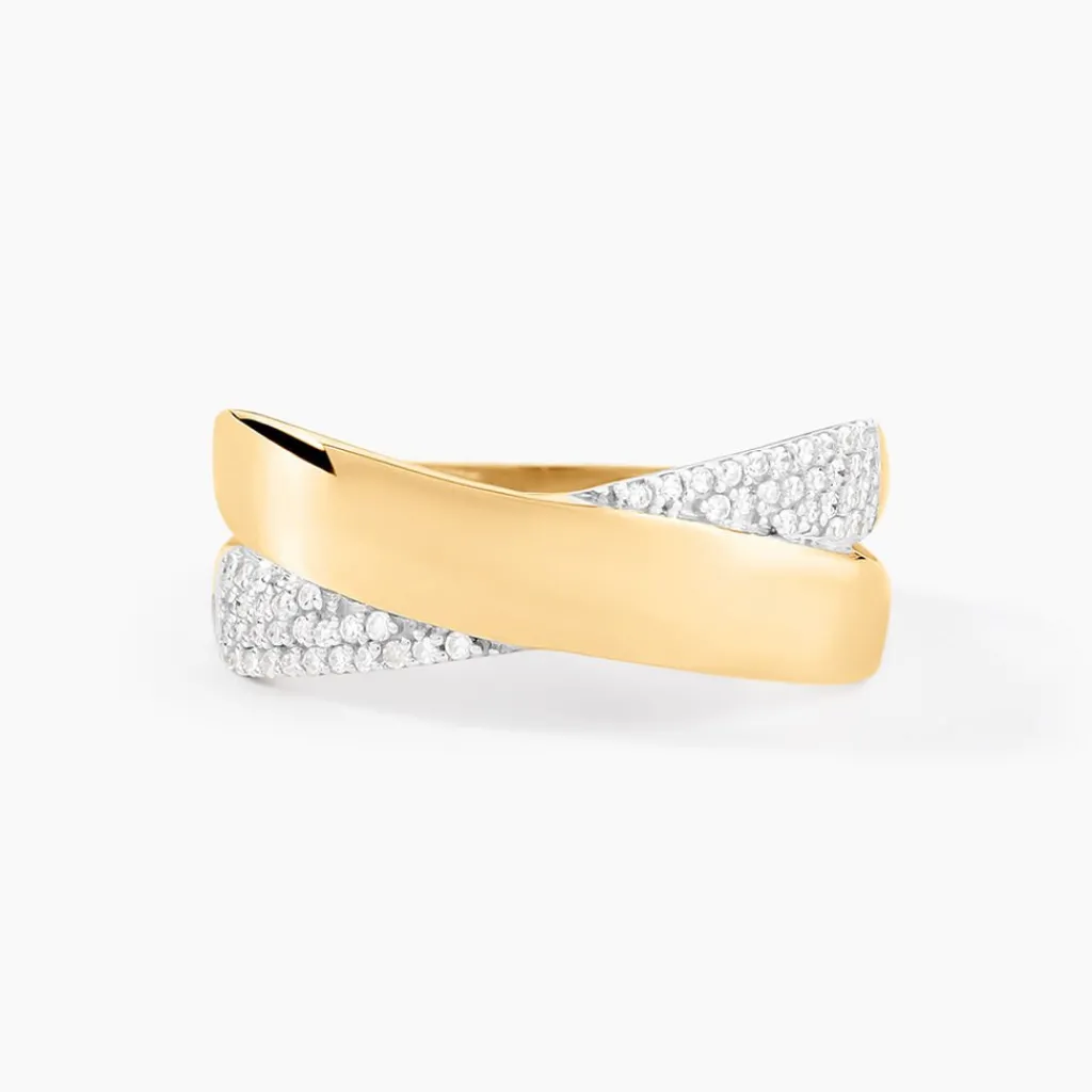 Histoire d'Or Bague Sakura Or Bicolore Diamant Best