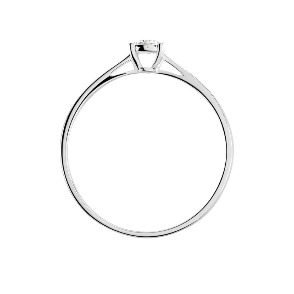 Histoire d'Or Bague Saranna Or Blanc Diamant Blanc New