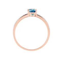 Histoire d'Or Bague Sarika Or Rose Topaze Et Oxyde De Zirconium Best