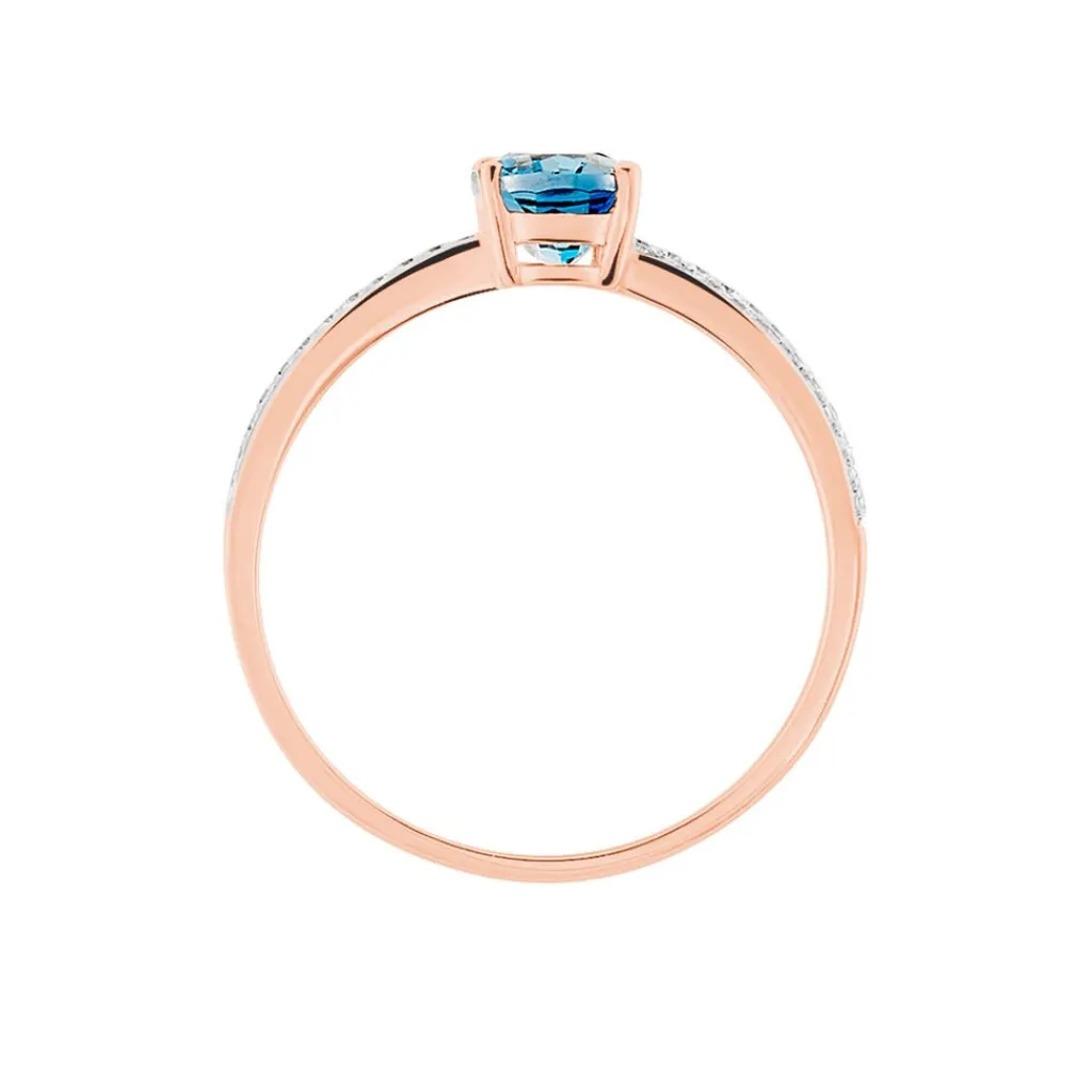 Histoire d'Or Bague Sarika Or Rose Topaze Et Oxyde De Zirconium Best