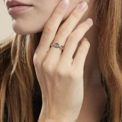 Histoire d'Or Bague Seiorse Argent Blanc Clearance