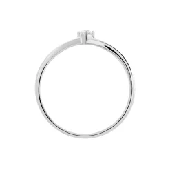 Histoire d'Or Bague Selene or blanc diamant Outlet