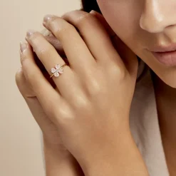 Histoire d'Or Bague Sendai Plaqué Or Jaune Oxyde De Zirconium New