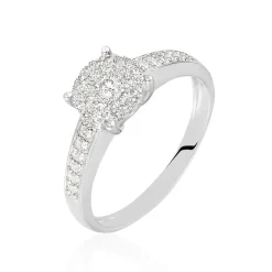Histoire d'Or Bague Serena Or Blanc Diamant