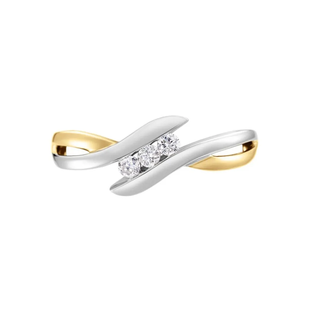 Histoire d'Or Bague Sharron Or Bicolore Diamant Blanc Online