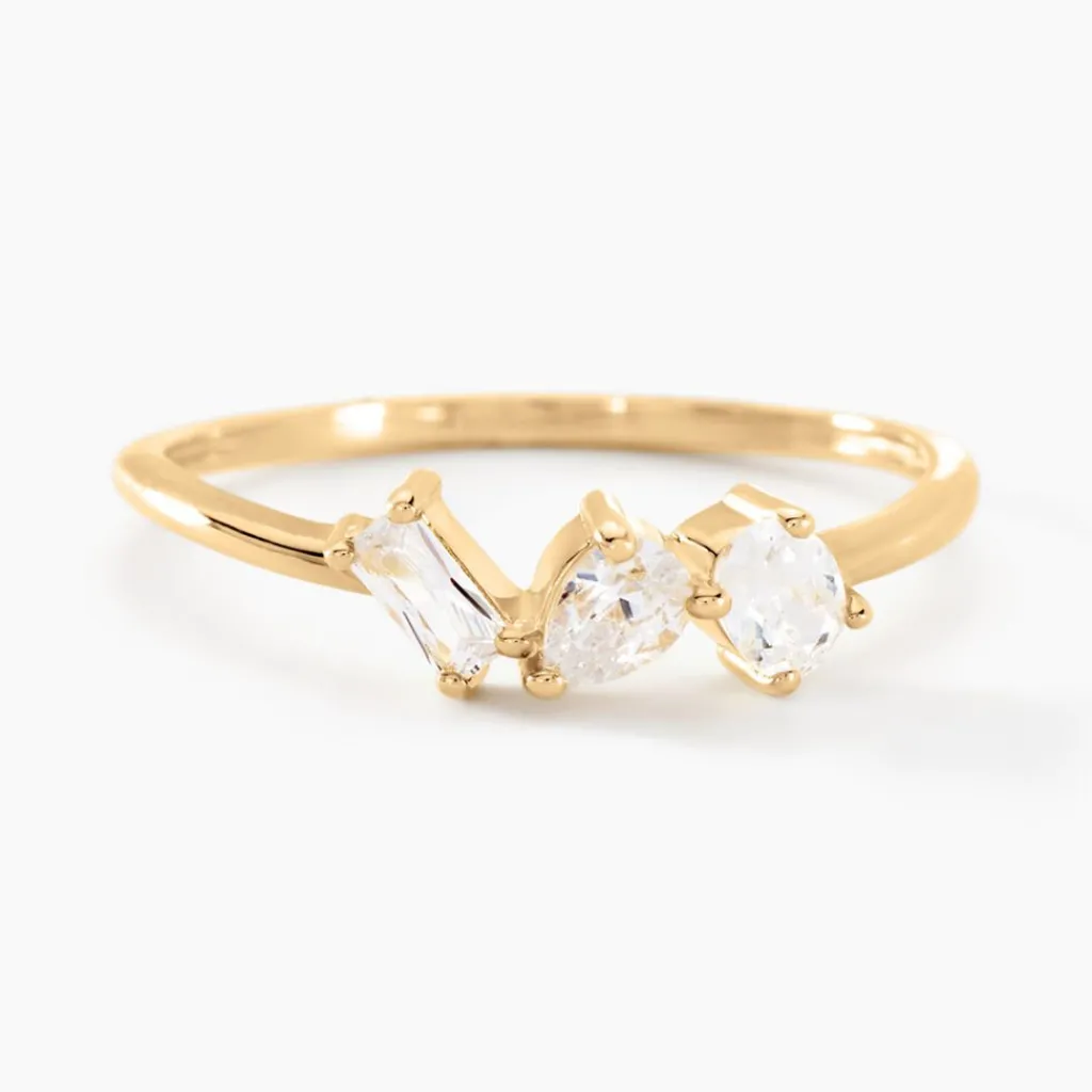 Histoire d'Or Bague Shiny Garden Or Jaune Oxyde De Zirconium Online