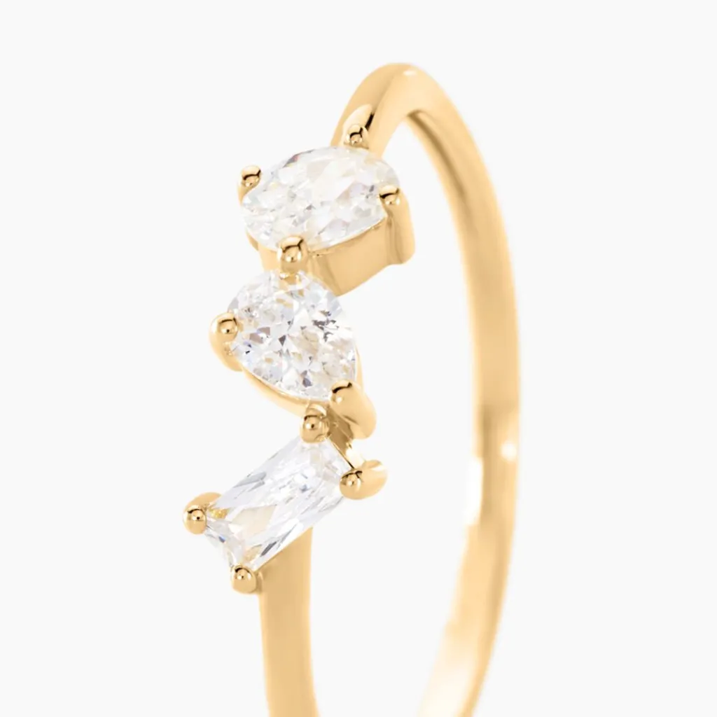 Histoire d'Or Bague Shiny Garden Or Jaune Oxyde De Zirconium Online