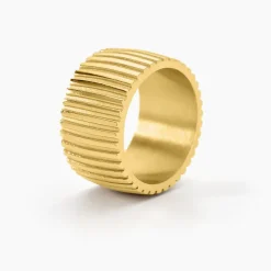Histoire d'Or Bague Sicily Acier Doré New