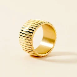 Histoire d'Or Bague Sicily Acier Doré New