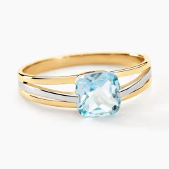 Histoire d'Or Bague Sidoine Or Bicolore Topaze Sale