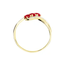 Histoire d'Or Bague Simma Or Jaune Diamant Et Rubis or jaune rubis Clearance