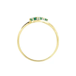 Histoire d'Or Bague Simma Or Jaune Diamant Et Emeraude or jaune emeraude