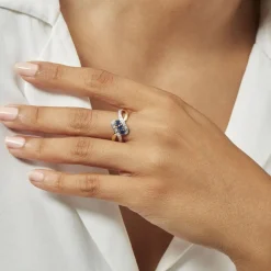 Histoire d'Or Bague Simma Et Diamant or jaune saphir Clearance