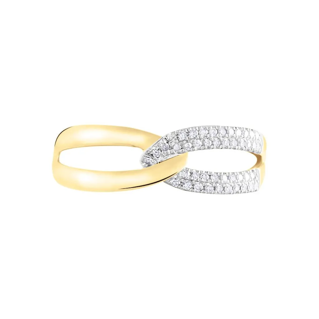 Histoire d'Or Bague Simouna Or Jaune Diamant Clearance