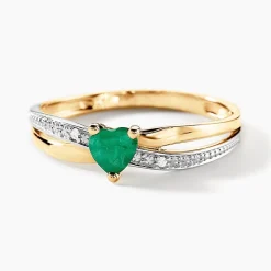 Histoire d'Or Bague Skylar Or Bicolore Emeraude Diamant or bicolore émeraude Best