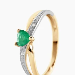 Histoire d'Or Bague Skylar Or Bicolore Emeraude Diamant or bicolore émeraude Best
