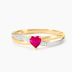 Histoire d'Or Bague Skylar Or Bicolore Rubis Diamant Discount