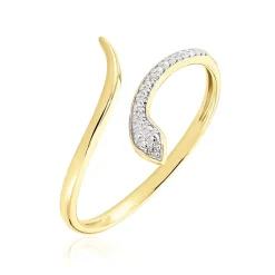 Histoire d'Or Bague Snake Or Jaune Diamant Outlet