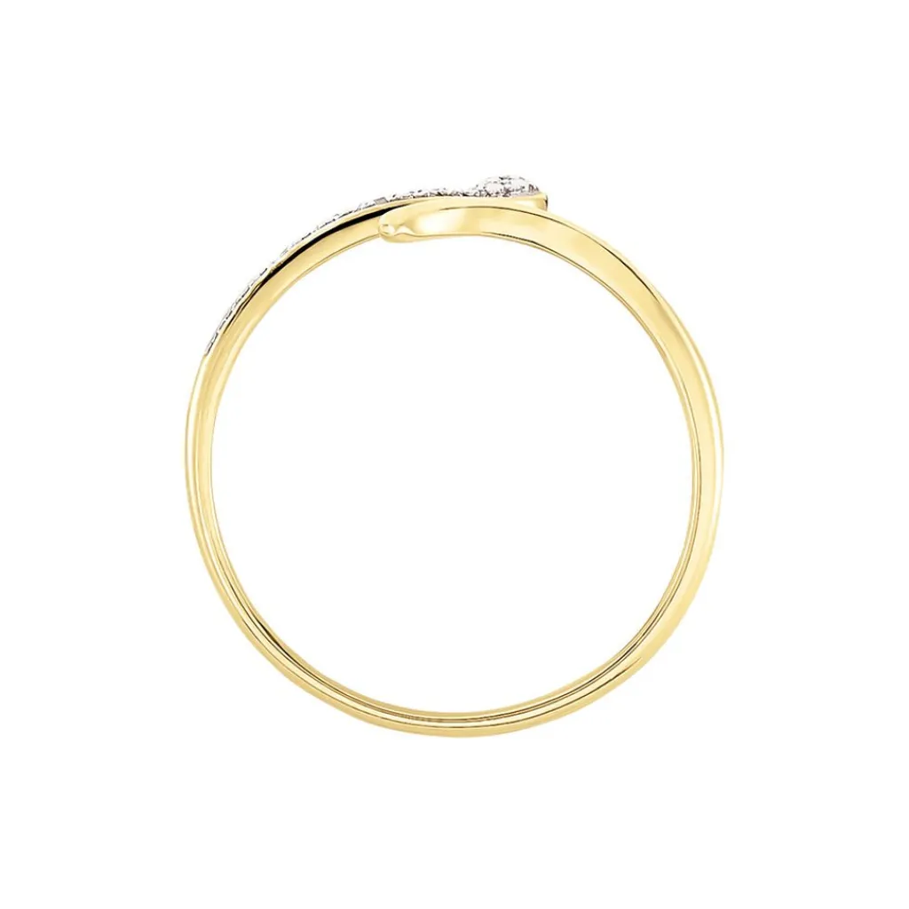 Histoire d'Or Bague Snake Or Jaune Diamant Outlet
