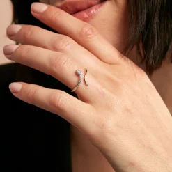 Histoire d'Or Bague Snake Or Jaune Diamant Outlet