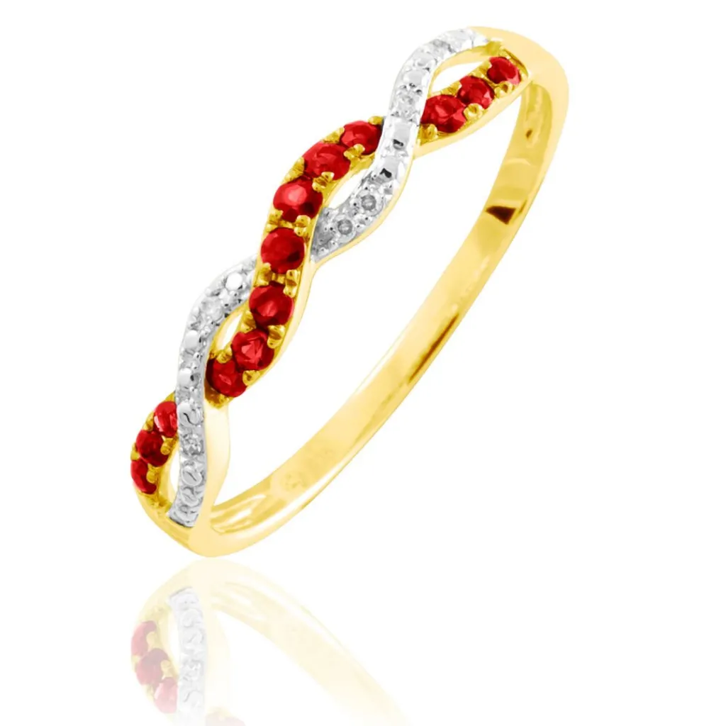 Histoire d'Or Bague Sofia Or Jaune Rubis Et Diamant Best