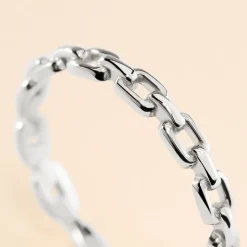 Histoire d'Or Bague Soho Argent Blanc Discount